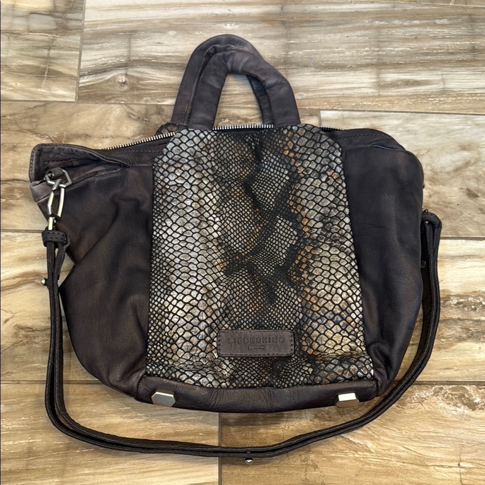 Liebeskind Grey Snakeskin Tote